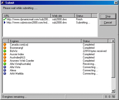 Dynamic Submission 2000 - All-In-One professional web promotion software